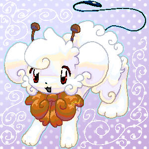 Pixelated fullbody + patterned background