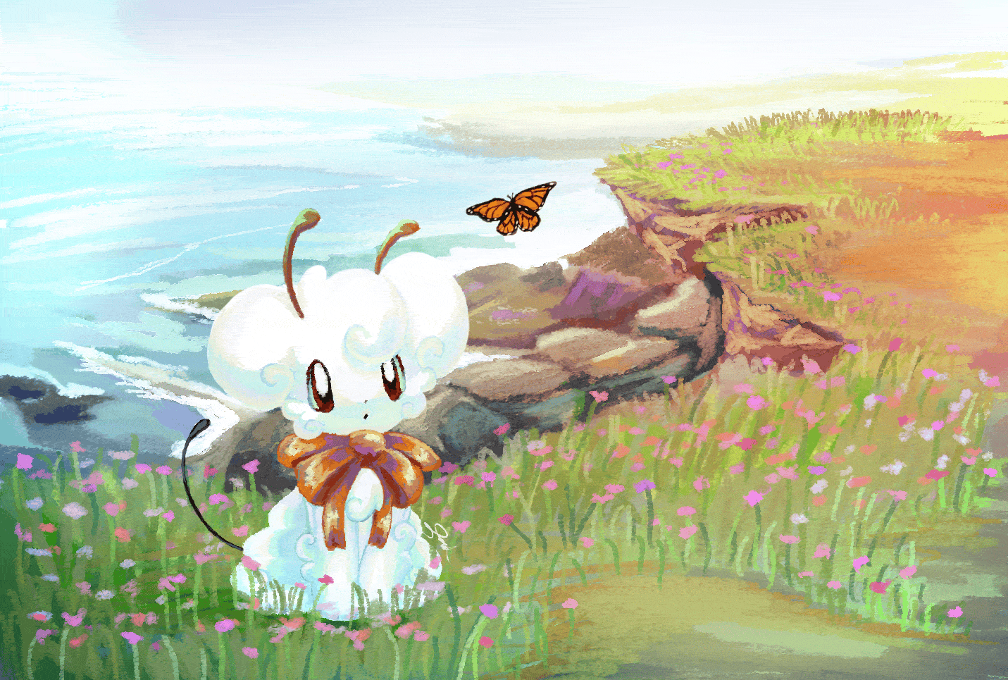 Fullbody + Animated tail + Animated scenery
